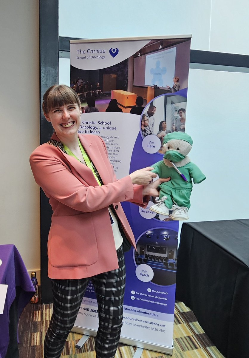 Lovely to meet the Christie Bear at #GMCC24 #CSO @TheChristieSoO