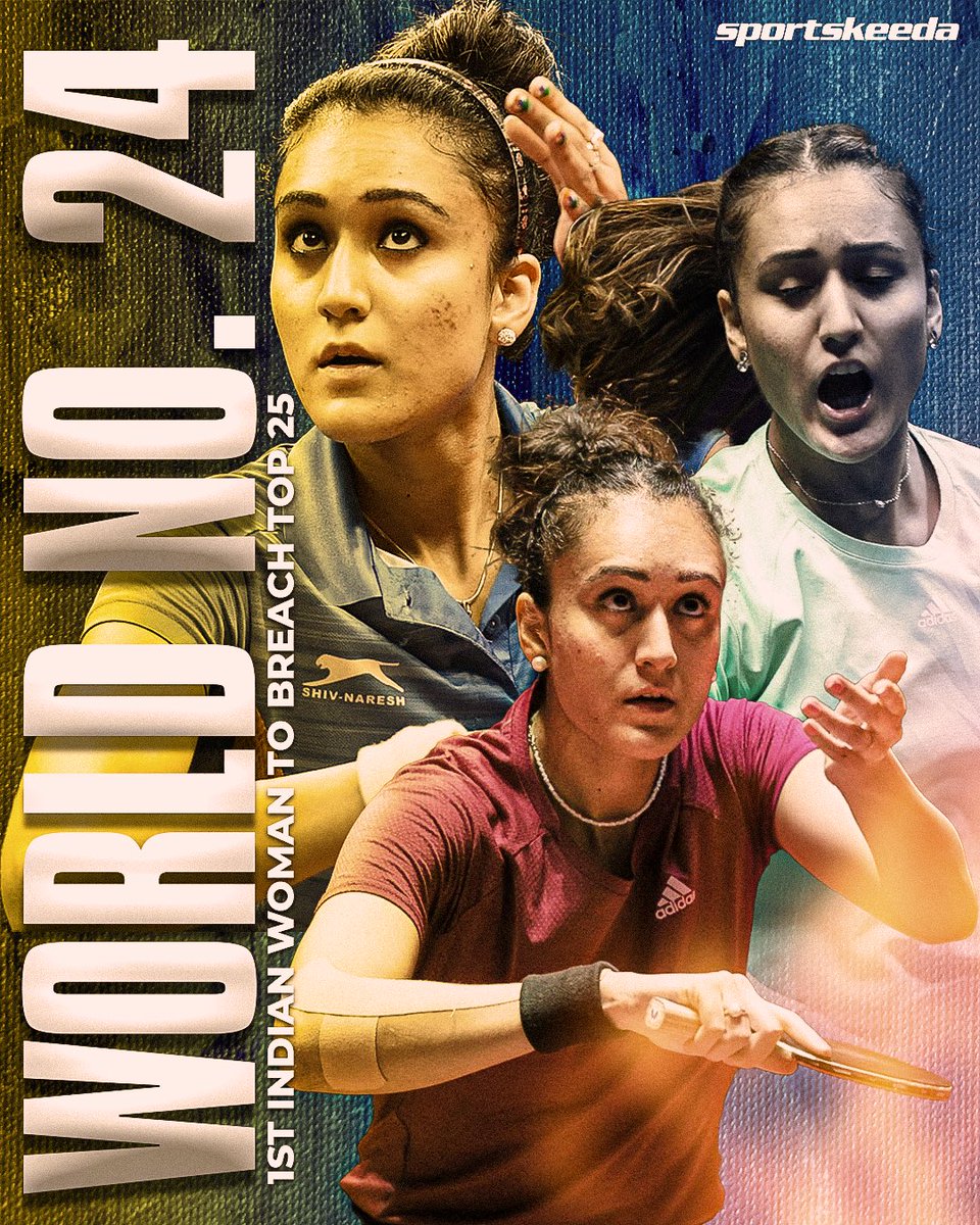 MANIKA BATRA MAKES INDIAN SPORTS HISTORY🇮🇳🇮🇳🇮🇳

The Indian Superstar breaches the Top 25 World Rankings and is now ranked World No. 24.💙

She becomes the 1st Indian woman to breach the Top 25 in the world!

Historic!🔥🔥

#TableTennis #SKIndianSports