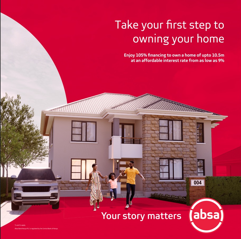 Eyeing that perfect home? Time to make it yours with our flexible rates and easy-to-access loans.

With an #AbsaHomeLoan, you can secure up to 105% financing, repayable over a cozy 25-year period, all at an unbeatable interest rate of 9.5% p.a.
#YourStoryMatters