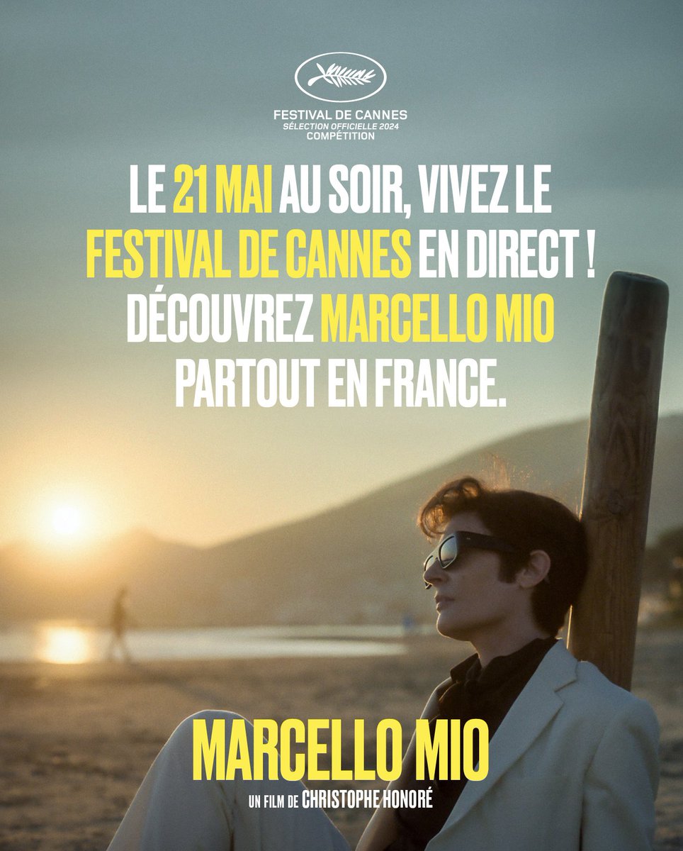 Réservez votre séance et soyez les premiers à découvrir MARCELLO MIO dès le mardi 21 mai à 19h, en même temps que sa présentation en Compétition Officielle au @Festival_Cannes.