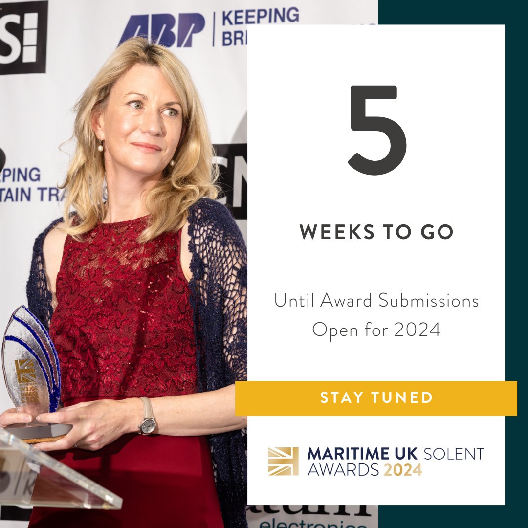 Our Maritime UK Solent Awards Submission opening is only 5 weeks away! Join us on 11 June, 2024, from 13:00 to 15:00 to be a part of the MARITIME UK SOLENT AWARDS 2024 – LAUNCH EVENT Click here to register: shorturl.at/fkvG1 #MaritimeUKSolent #MaritimeUKSolentAwards2024