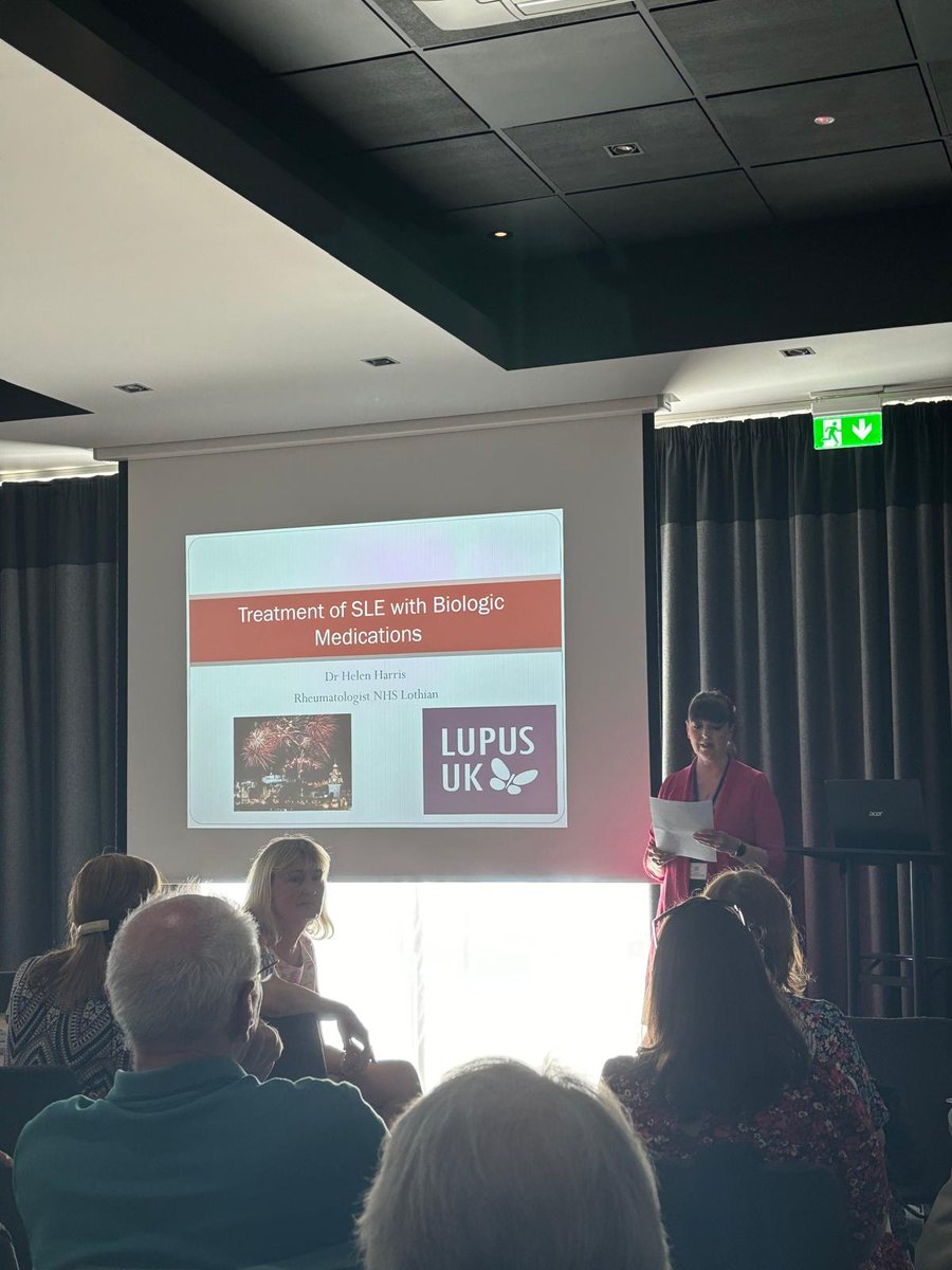 Thank you to everybody who attended the Edinburgh Lupus Information Day on Saturday! 🏴󠁧󠁢󠁳󠁣󠁴󠁿

Thank you to our amazing guest speakers: Dr Helen Harris, Dr Caroline Whymark, Joanne Dobson and Dervil Dockrell who spoke about the lupus drug pipeline, pain management and fatigue.