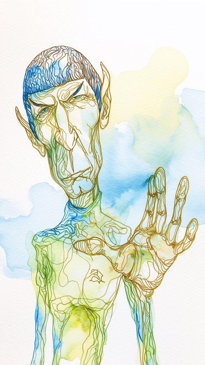 Artedeingenio's tweet photo. I know I've been busy with other things lately 🙂, but these days I've been exploring new reference styles.

And I am going to share them with you. What's more, I plan to make a thread with the best ones later on.

Today I share with you this style that I think is wonderful:

--sref 1065056896

Incidentally, I have also discovered that Spock is one of the best test models 🙂

You have the complete prompt in ALT 👇