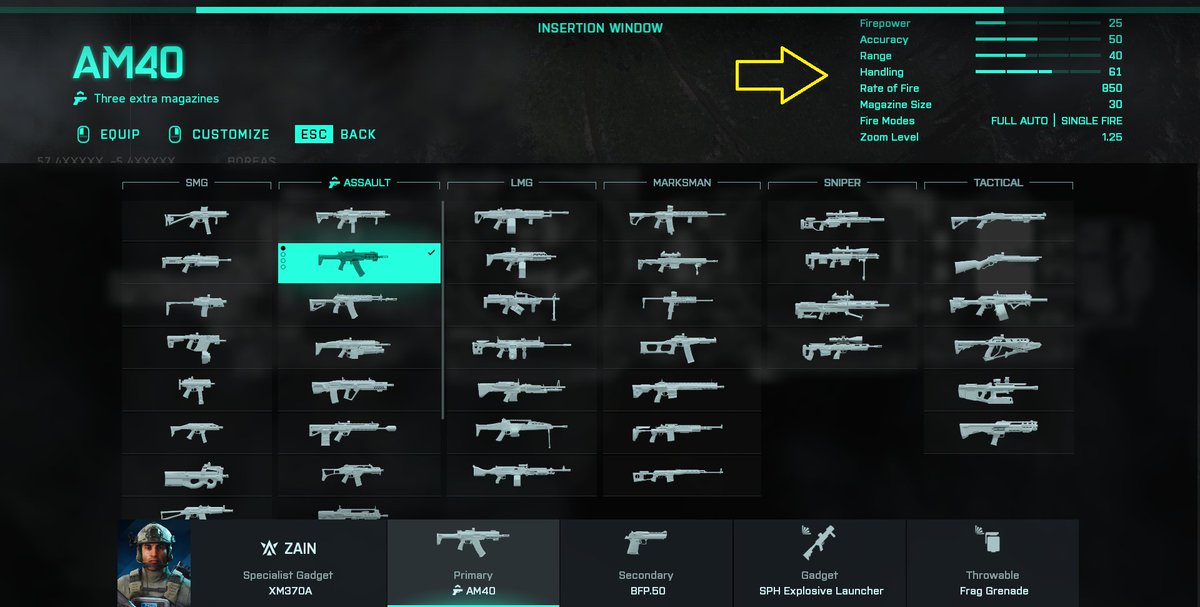 Weapon stats have been included in the deploy screen #Battlefield2042. Thanks Ricelletis for the heads up 😎