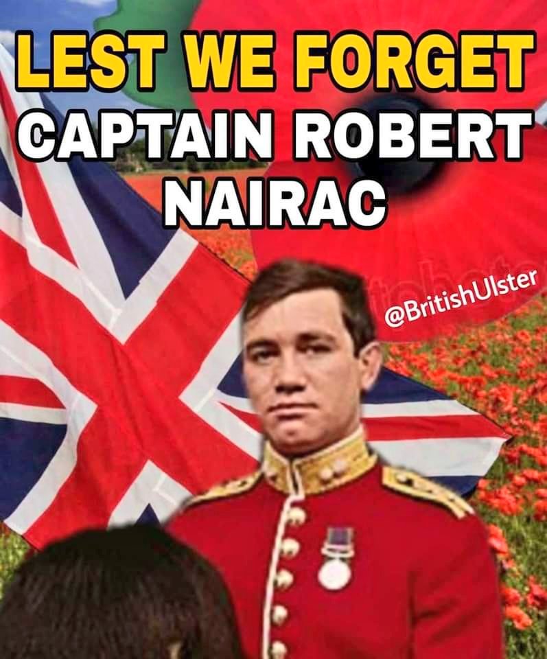 #OnThisDay 14th May 1977 Captain Robert Nairac was abd*cted near a pub in South Armagh and taken across the border to a field were he was be*ten and sh*t de*d by republican terr*rists. The soldiers b*dy has never been recovered. #LestWeForget💂‍♂️🇬🇧