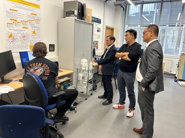 We welcomed researchers from King Mongkut's University of Technology Ladkrabang into our lab last week to demonstrate some of our rehabilitation engineering projects!