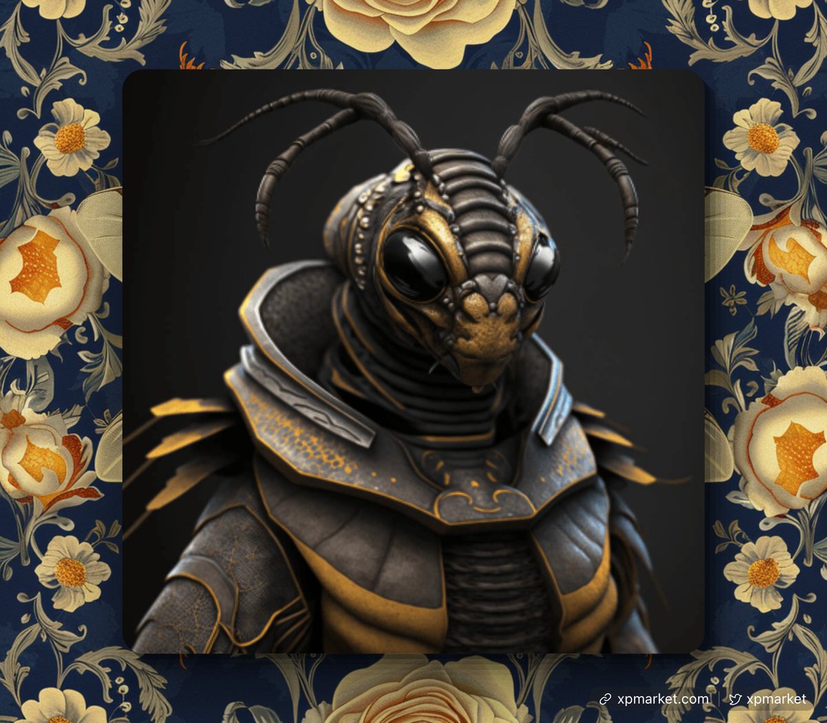 xpmarket's tweet image. Ladies and gentlemen, up for auction today we have Chip, Ninja Bee #078.

This common tier bee is not only adventurous but also uniquely equipped with sharp spines, offering him protection from any lurking dangers. Chip embodies the spirit of adventure, always ready to explore…