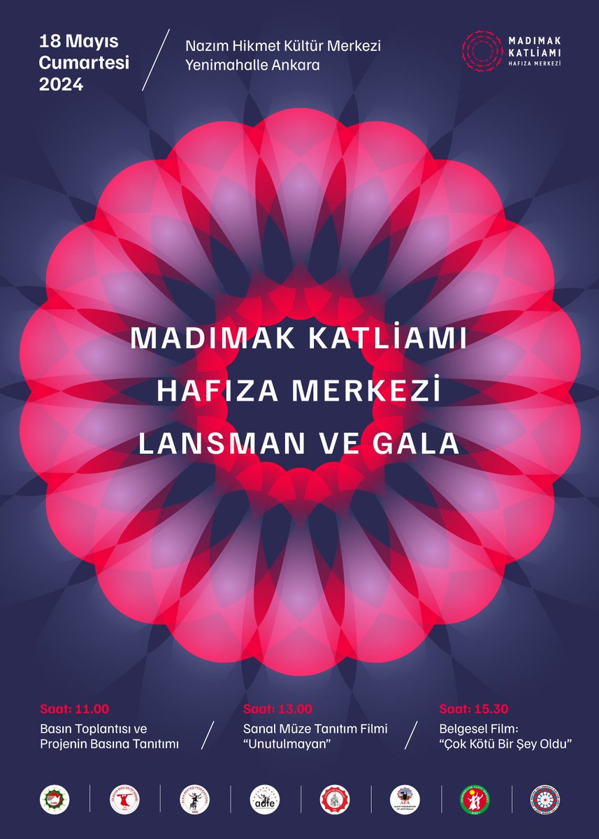 Madımak Katliamı Hafıza Merkezi Lansmanı ve Belgeselin Galası için 18 Mayıs’ta Ankara’dayız.

@madimakhafizam