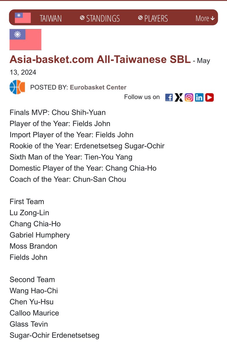 JFieldsUT25's tweet photo. Thank you God for my blessings 😊 it’s an honor to win player of the year and import of the year and first team SBL thanks to all my teammates and coaches who helped me and supported me to reach these goals.. https://t.co/ztQWo66EQz
