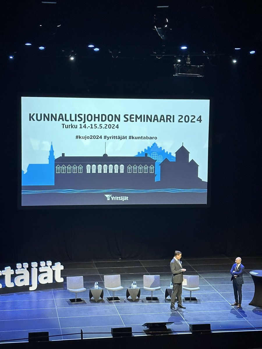 Kunnallisjohdon seminaari 2024 alkamassa @LogomoTurku @petrisalminen #kujo2024 #yrittäjät #kuntabaro