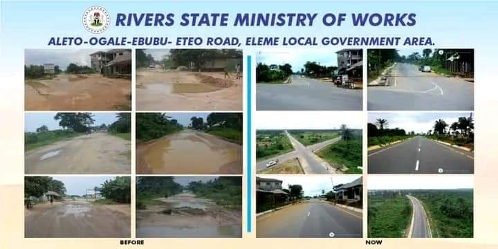 His Excellency Gov. @alexottiofr of Abia state on invitation of the Governor of Rivers state @SimFubaraKSC will today commission the reconstructed Aleto-Ebubu-Eteo (Old Bori Road). Time : 11:00am prompt #1YearOfSimFubara ...stay tuned for live updates