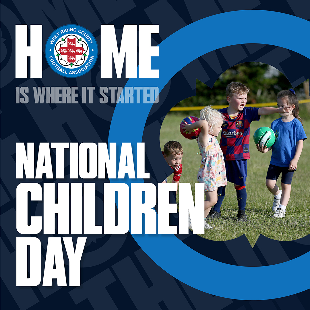 Happy National Children's Day! West Riding FA, we're passionate about giving every child the opportunity to play football & have fun! ⚽ If you're interested, check out the link loom.ly/d6h20i0 Let's inspire the next generation of football stars! 🌟 #NationalChildrensDay
