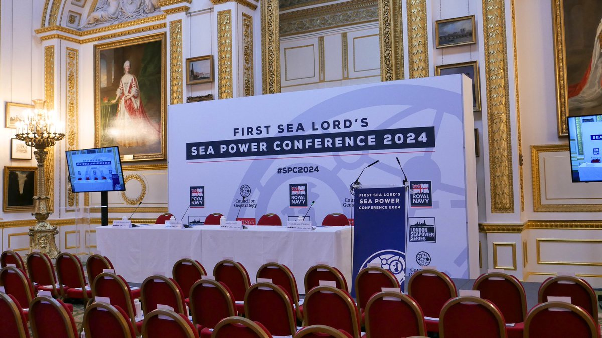 The First Sea Lord’s Sea Power Conference 2024 has begun!

‘Future navy: Maritime in the 2040s’ 🇬🇧

Stay tuned for updates and view the programme here #SPC2024 👉 geostrategy.org.uk/sea-power-conf…