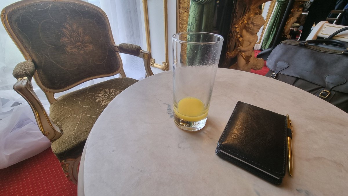 geoallison's tweet photo. I'm here for the start of First Sea Lord SeaPower Conference at Lancaster House this morning, will it be a glass half full or glass half empty kind of day? #seapowerconference https://t.co/8iBwvSwiol