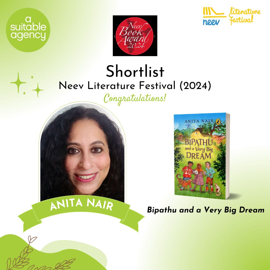 Thrilled to see @anitanairauthor’s ‘Bipathu and a Very Big Dream’ in the shortlisted titles for the prestigious Neev Book Award 2024 presented by @neevlitfest—one of India’s biggest children’s literature festivals! Available across bookstores and online. Grab your copy today