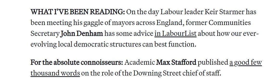 A good day for @sotonpolitics yesterday. Both @JYDenham and I getting shout-outs for public engagement / research pieces into @politico's London Playbook (PM edition), courtesy of @e_casalicchio! John's piece is @LabourList. Mine is in British Politics - link.springer.com/article/10.105…
