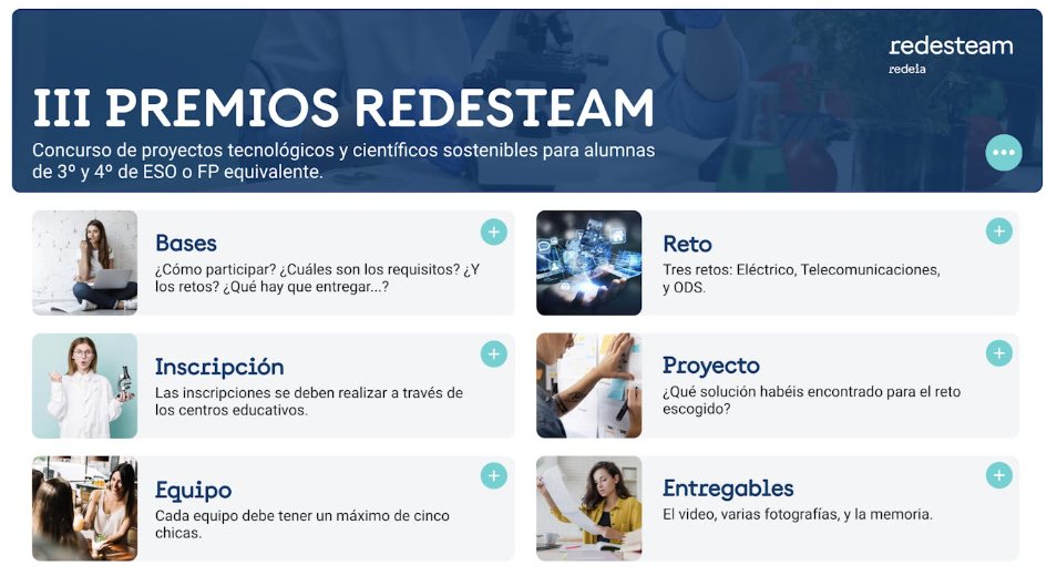 📢Apenas queda un mes para inscribirse en nuestro #concurso para motivar a alumnas de 3º y 4º #ESO a escoger estudios #STEAM, @redesteam1 Ya tenemos: 🙌42 centros educativos 💪28 equipos ¿Te vas a quedar fuera? redesteam.es/novedades/gu%C…