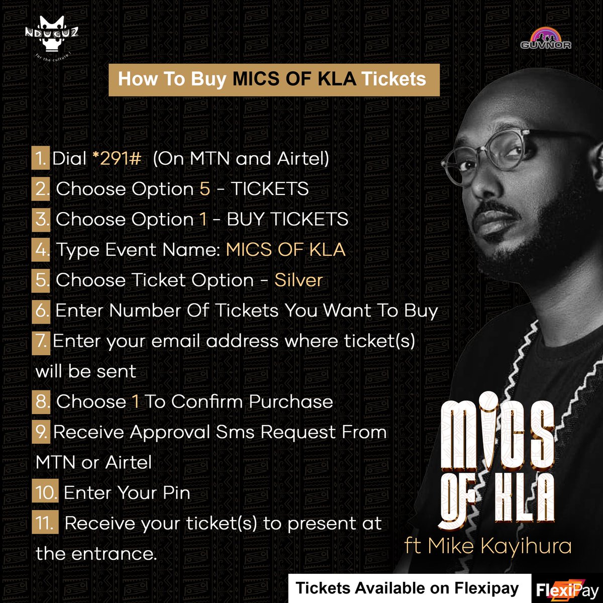 You notice the song in this video is Anytime by Mike Kayihura who is going to be performing live at Guvnor on 24th May. Here is how you can get your tickets. #MicsOfKla || #MikeInGuvnor