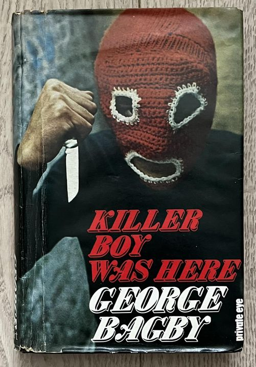 The UK hardcover edition of Killer Boy Was Here by George Bagby (Aaron Marc Stein), published by Robert Hale & Company in 1971. Jacket Design by Laurence Cutting. #KillerBoyWasHere #GeorgeBagby #1970s #books #book #AaronMarcStein #crime #thriller #mystery