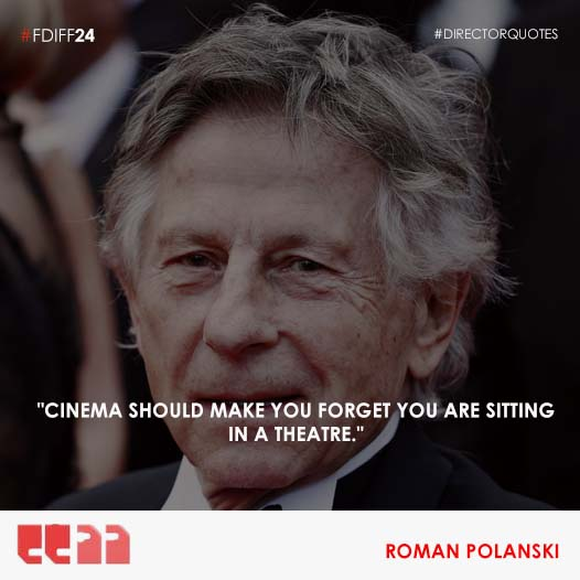 'Cinema should make you forget you are sitting in a theater.' - Roman Polanski

#directorquote #fdiff #fdiff24 #dailyquotes