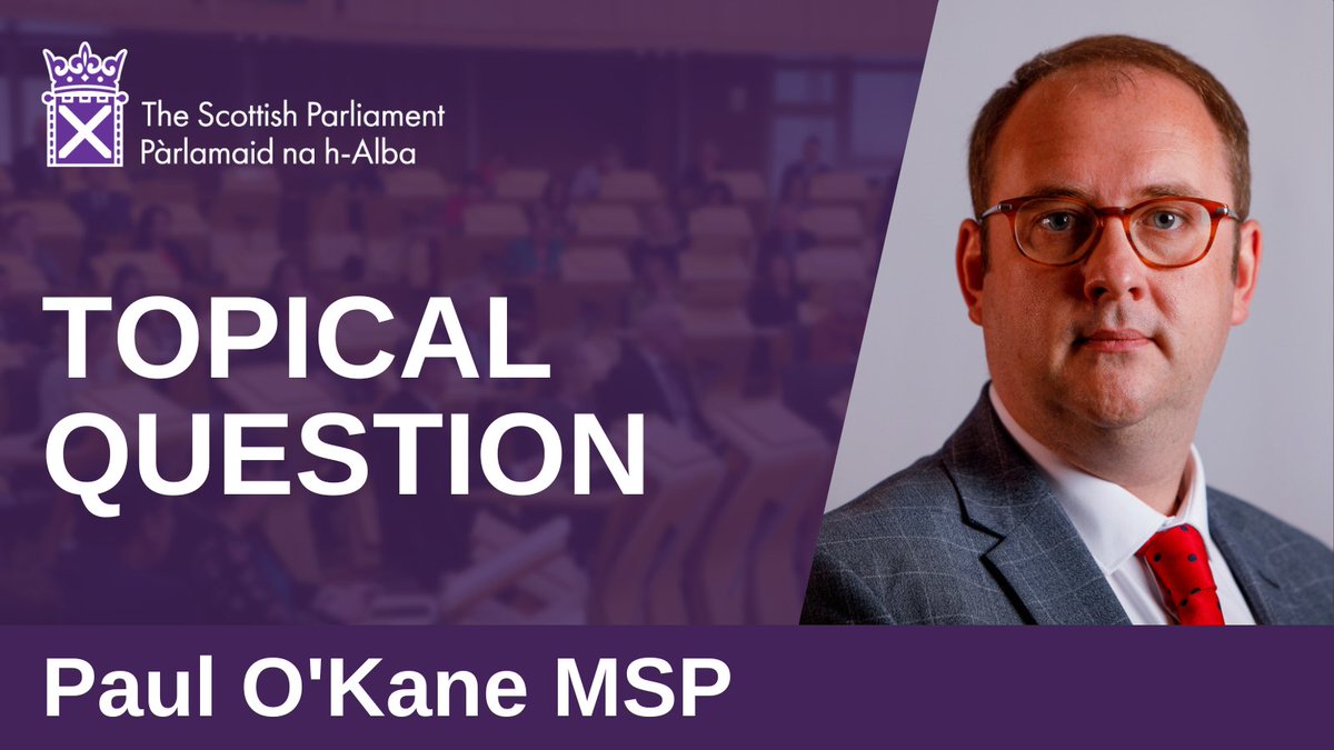 2. @PFOKane will ask @scotgov what its response is to reports that the @ScottishMSA could collapse due to the withdrawal of Scottish Government funding.