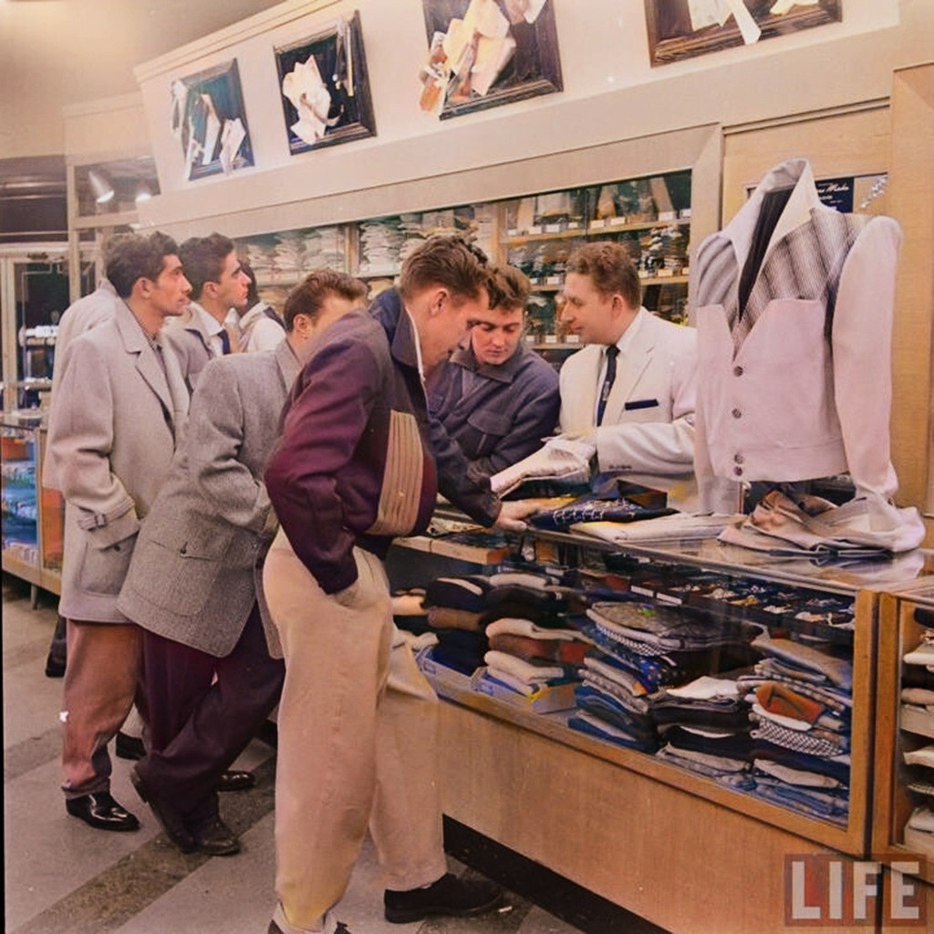 New York 1954! #50sfashion #webjacket #vintageclothing #juveniledelinquent #hepcats