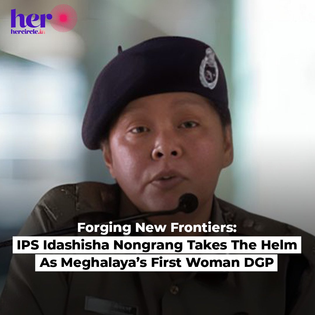 Idashisha Nongrang has been appointed the first woman Director General of Police (DGP) of Meghalaya, a hill State dominated by three matrilineal ethnic communities.

#HerCircle #HerCircleHasNoLimit #TrendingNews #NewsOfTheDay #NewsUpdate