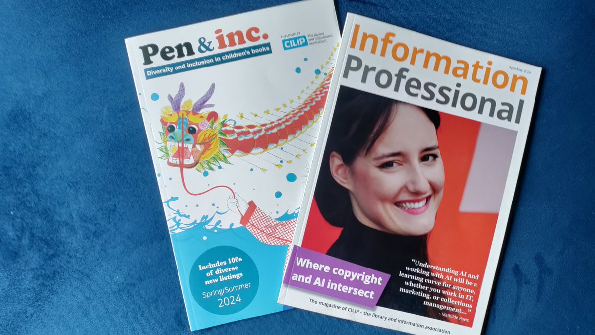 A bit of grey and a bit of rain - the perfect chance to catch up on some reading from @InfoProMag Pen & Inc and Information Professional have been sent out to members, have you checked your post for yours? #InformationProfessional #Libraries