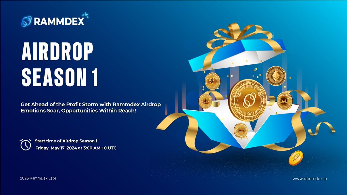 Get ready for the @Rammdex🦋Airdrop and unlock amazing opportunities! Receive project tokens and USDT, plus earn up to 0.4% passive income from referrals' trades. 🚀📈❤️ 

#RammDex #Ramm #RammDexAirdropSeason1 #AirdropSeason1 #RammDexAirdrop #RammDexSeason1 #Ap #YahooFinance