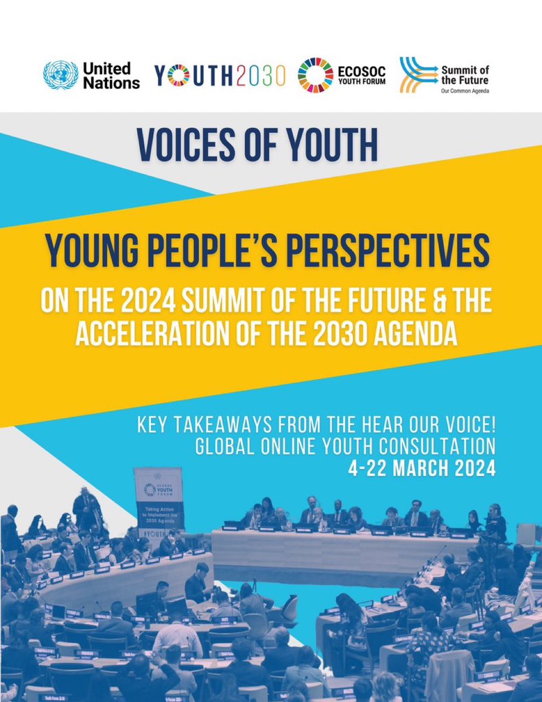 🗣️Young people are speaking & influencing change.

The ‘𝐕𝐨𝐢𝐜𝐞𝐬 𝐨𝐟 𝐘𝐨𝐮𝐭𝐡’ insights report presents key takeaways for the #SummitOfTheFuture & #SDG implementation.
Read more on: sparkblue.org/hear-our-voice…

#Youth2030
#Youth4SDGs