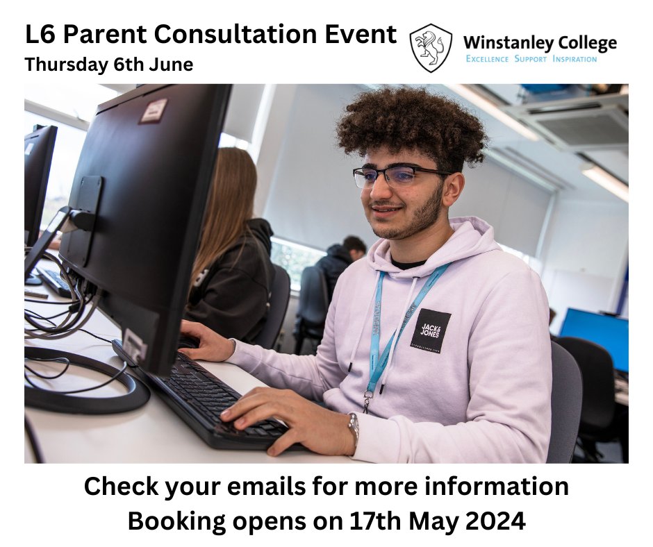 📣Calling all parents/carers of our Lower Sixth students We are delighted to be able to hold our planned L6 Parent / Carer Consultation Event all day and all evening on Thursday 6th June 2024. This is an important event for students and parents / carers and we are pleased to