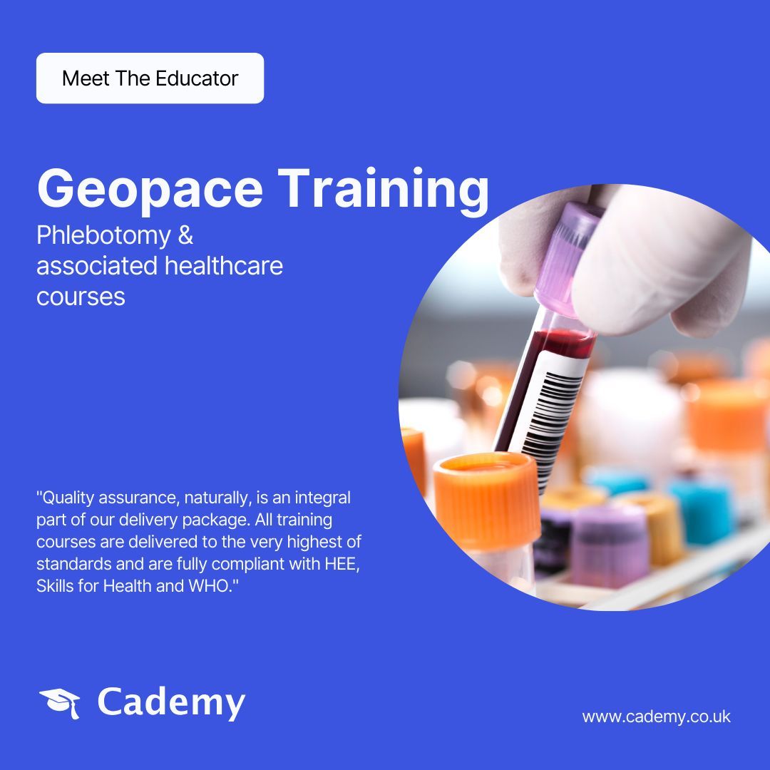 cademy__'s tweet image. 🦉 Meet the Educator: Geopace Training - delivering award-winning phlebotomy and associated healthcare courses.
👉 Discover their courses by searching for Geopace Training on cademy.co.uk
#Educator #Trainer #CourseProvider #Instructor #EducationDirectory #Cademy