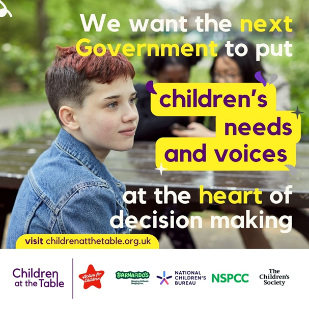 Today some of the children & young people involved in #ChildrenAtTheTable, supported by @ncbtweets, #APPGChildren & @ChildrensComm, are in Parliament asking how the next Government will prioritise the issues important to them. It's time to make childhood a national priority.