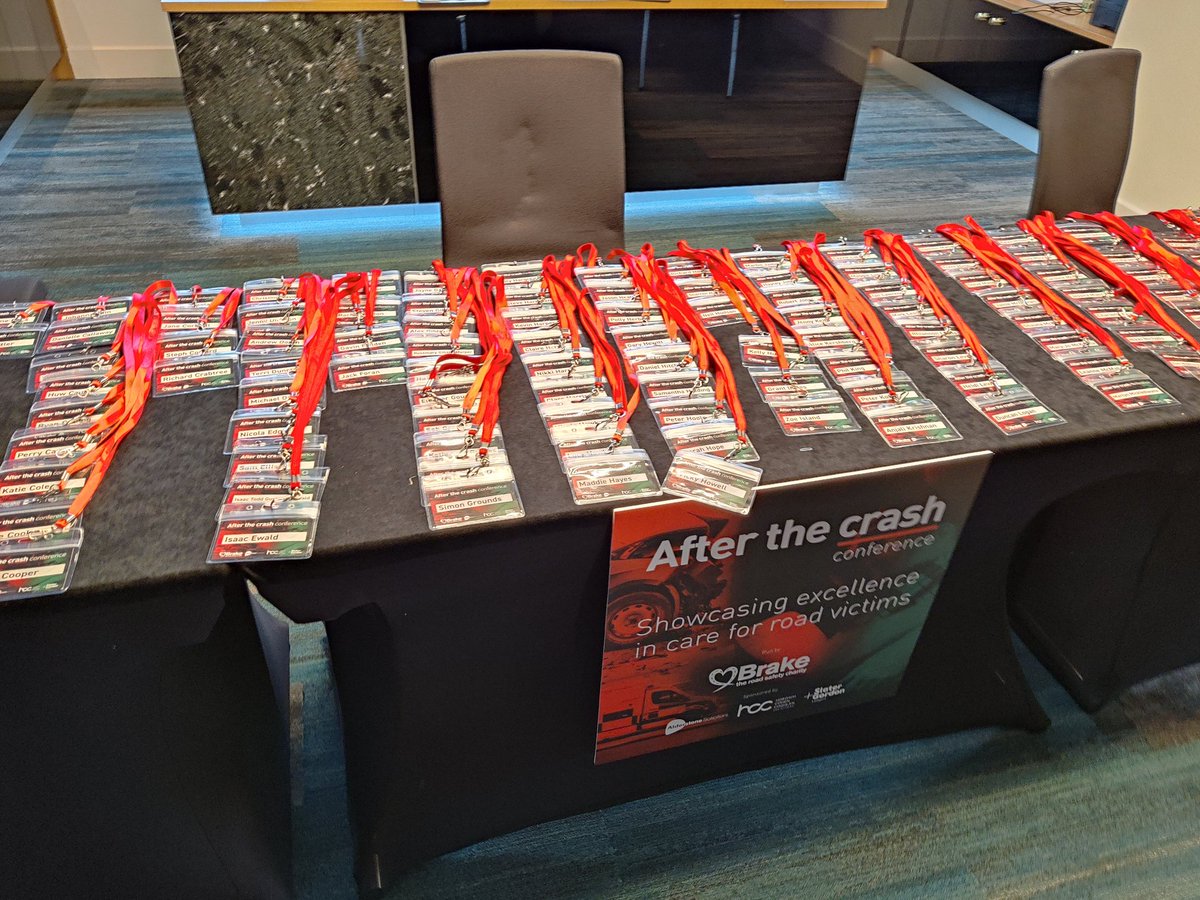 Brakecharity's tweet photo. Today we're in Manchester welcoming delegates for our After the Crash conference! We've a fantastic panel of speakers lined up and can't wait to get stated! #AftertheCrash

Sponsored by @AlderstoneSolic @SlaterGordonUK @HCCSolicitors https://t.co/MszOy5hiLQ