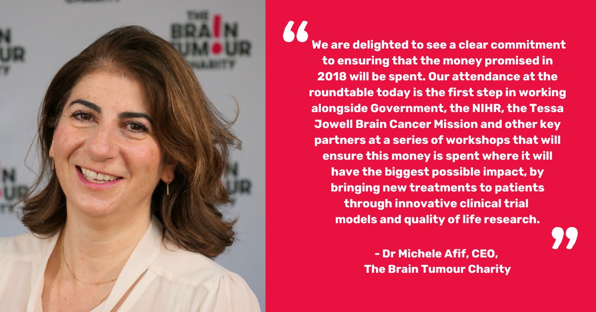 Following the Government announcement, we're pleased to see a continued focus on research into brain tumours and a commitment to look at different ways of making sure the money committed back in 2018 is spent.  Our CEO, Dr Michele Afif, says: