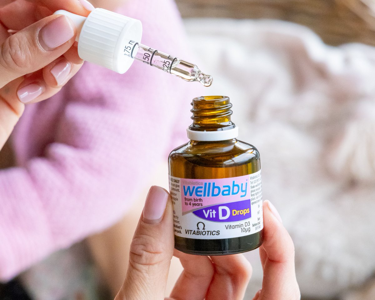 Did you know Wellbaby Vitamin D Drops are suitable from birth? ⁣ #Wellbaby Vitamin D Drops provides the exact level of Vitamin D recommended by the UK Department of Health. Vitamin D is needed for normal growth and development of bones in children. #VitaminD #Vitabiotics