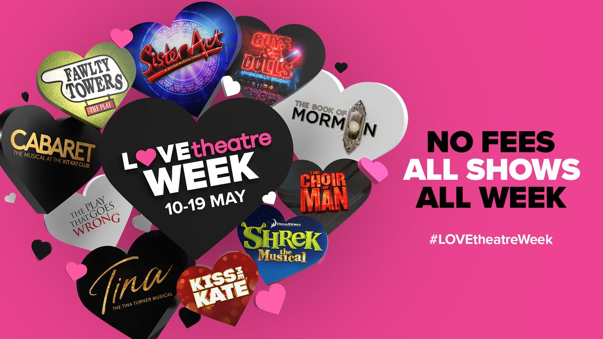 We're halfway through #LOVEtheatreWeek, and we want to know which show you're desperate to see this summer!

Is it @Shrek_UK? @FawltyTowersWE? Cabaret @kitkatclubLDN? So many options...
See which shows you can book with NO BOOKING FEES this week 👉  bit.ly/4al1g85