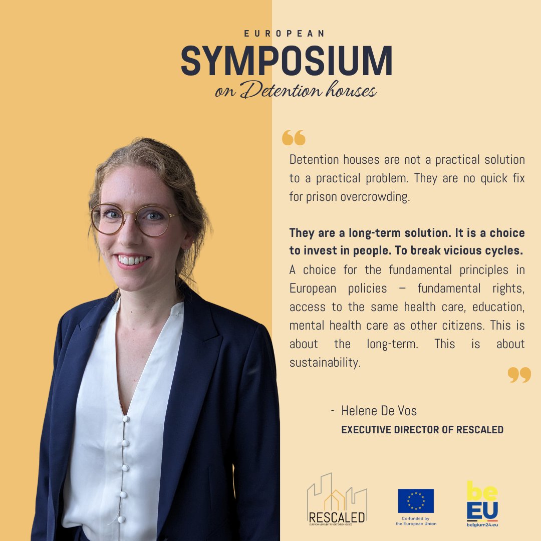 🌟 Helene de Vos, our visionary Executive Director, eloquently advocates for change: 'Detention houses are not a quick fix for prison overcrowding.