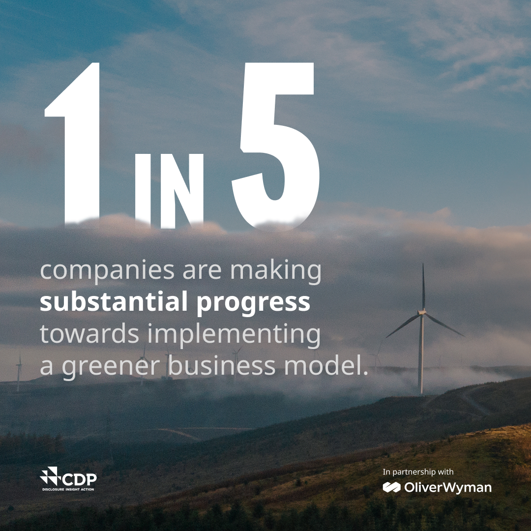Only one in five European companies is making the kind of substantive changes necessary to move to a greener business model, even as more than half report having #climatetransition plans in place. Read the report to learn more > owy.mn/3TzOzjn #ClimateAction #Europe