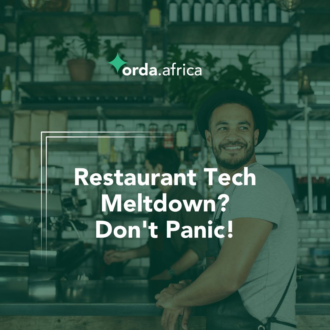 Imagine lunch rush. Your POS crashes. Lost sales, angry customers, stressed staff.
Here's how:
✅Reliable POS Partner!
✅Restaurant Expertise.
✅Proven Track Record.
We offer:
✅Support.
✅Restaurant Know-How: Our team speaks restaurant fluently.
✅Peace of Mind.

#OrdaAfrica