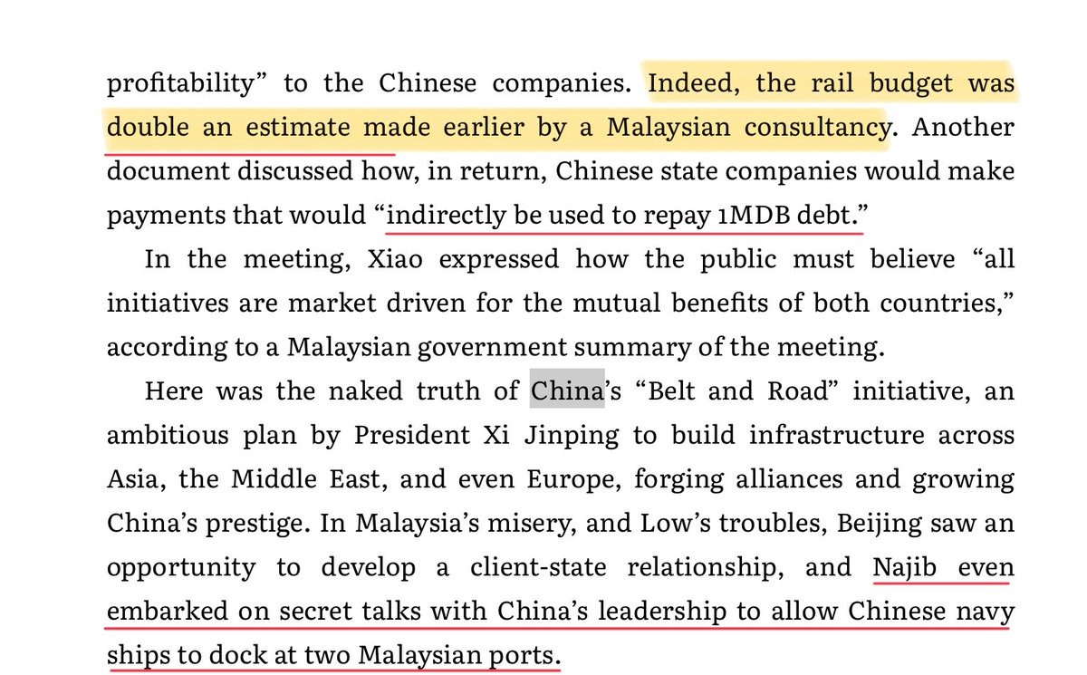 The traitor Najib inflated the ECRL project by more than 100% to cover the entire 1MDB loot executed by him and Jho Low earlier. No PM in Malaysia have the courage to tackle this crime inflicted on Malaysians.
#BillionDollarWhale