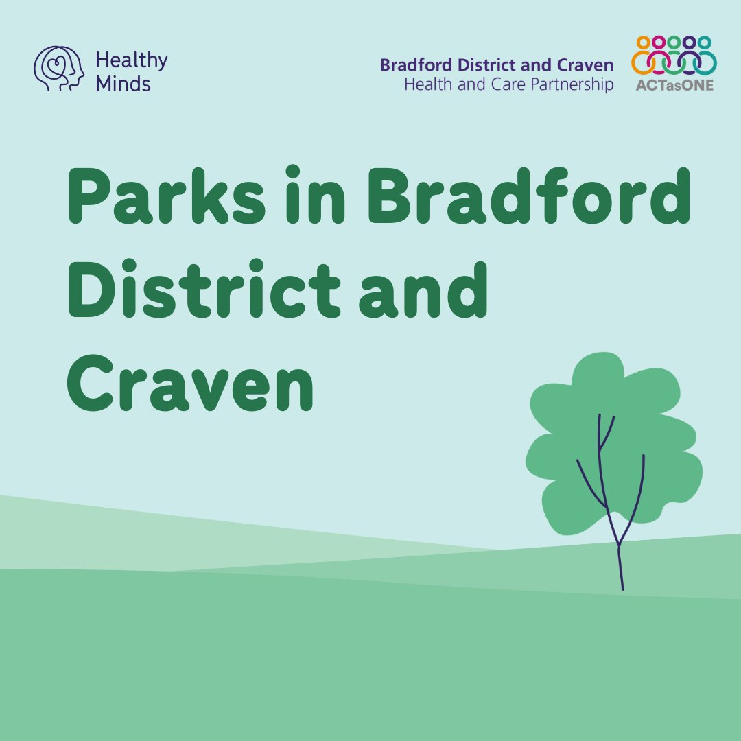 Discover Bradford District and Craven’s parks. To find green spaces near you, physical activity groups and #MentalHealth support in #Bradford District and #Craven, visit healthyminds.services/mental-health-…🌸 #HealthyMindsBDC #MentalHealthAwarenessWeek