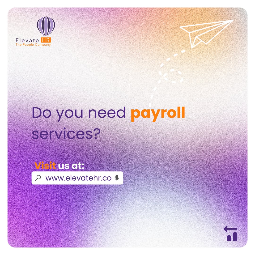 THREAD 2/2

If you're looking for a trusted payroll partner to outsource your payroll, then @ElevateHRAfrica is the right choice. Visit us at bit.ly/ElevateHR-Outs… and we'll get you started.

#PayrollOutsourcing #Payroll #Scalingbusinesses #ThePeopleCompany