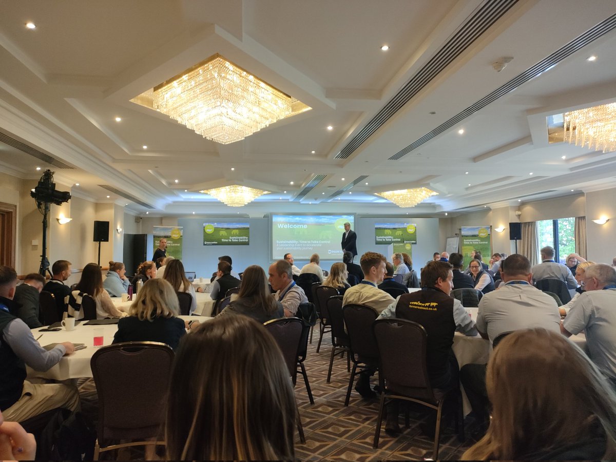 Looking forward to the @TrouwNutr_GB #tngbsustainability conference today; great line up of speakers & turnout; already caught up with lots of colleagues from across the industry @DairySarahB @nutrition_annie @emilyvlinton #timetotakecontrol #sustainablebeef #sustainabledairy