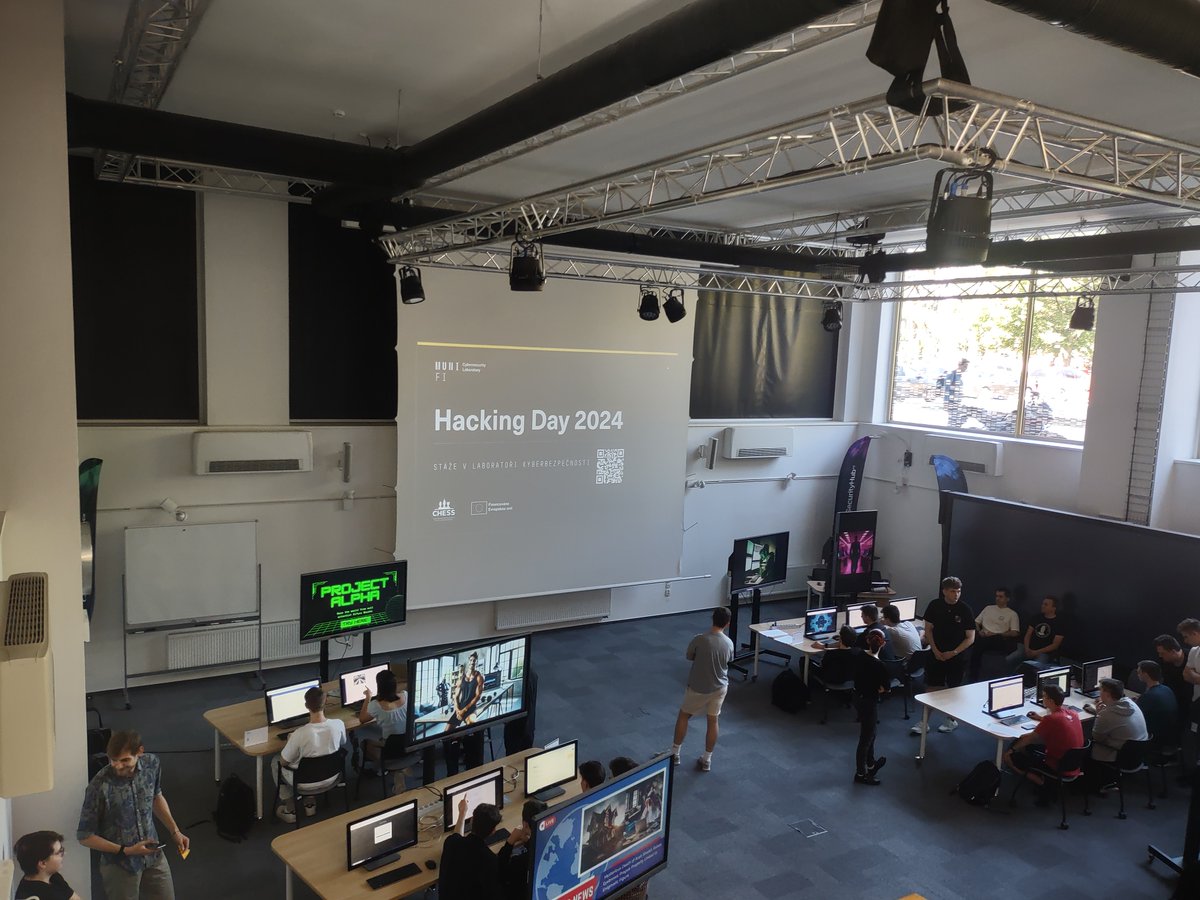 CYBERSECMUNI (@cybersecmuni) on Twitter photo Hacking Day <a href="/FI_MUNI/">Fakulta informatiky MU</a> is ON FIRE today! 🔥🤯 Students are leveling up their #cybersecurity skills with unique games designed by their peers. 😎 ✌️
Thanks, <a href="/CHESS_EU/">CHESS Cyber-Security Excellence Hub</a> for your support! Hacking Day <a href="/FI_MUNI/">Fakulta informatiky MU</a> is ON FIRE today! 🔥🤯 Students are leveling up their #cybersecurity skills with unique games designed by their peers. 😎 ✌️
Thanks, <a href="/CHESS_EU/">CHESS Cyber-Security Excellence Hub</a> for your support!