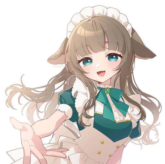 「brown hair green bow」 illustration images(Latest)