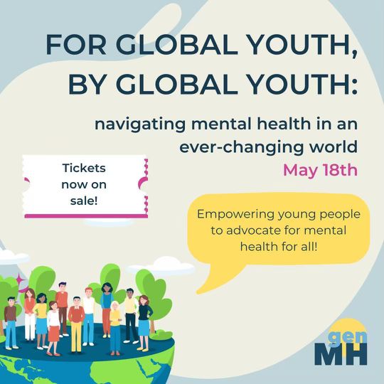 Generation Mental Health is announcing the 4th Annual Mental Health Conference. Take your mental health advocacy from passion to action on May 18th. Let's empower youth voices and take action for mental health! Link: tinyurl.com/3wx63327 #Youth4MH