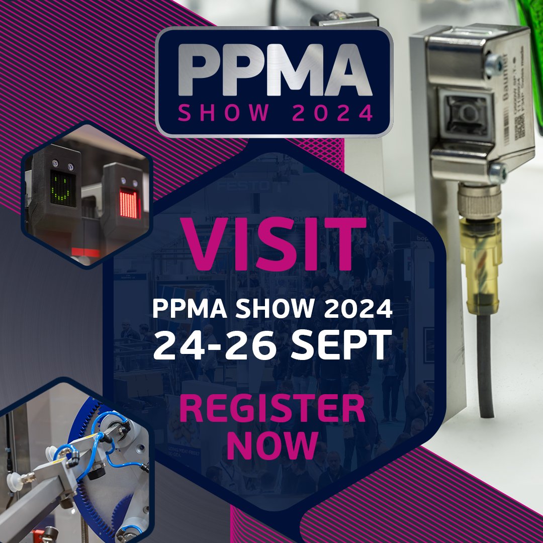 Join us at #PPMAshow2024 this September! The UK’s largest event for #processing equipment, #packaging #machinery, industrial robots and #machinevision systems.

Register for FREE: ow.ly/Nga950RBbxv