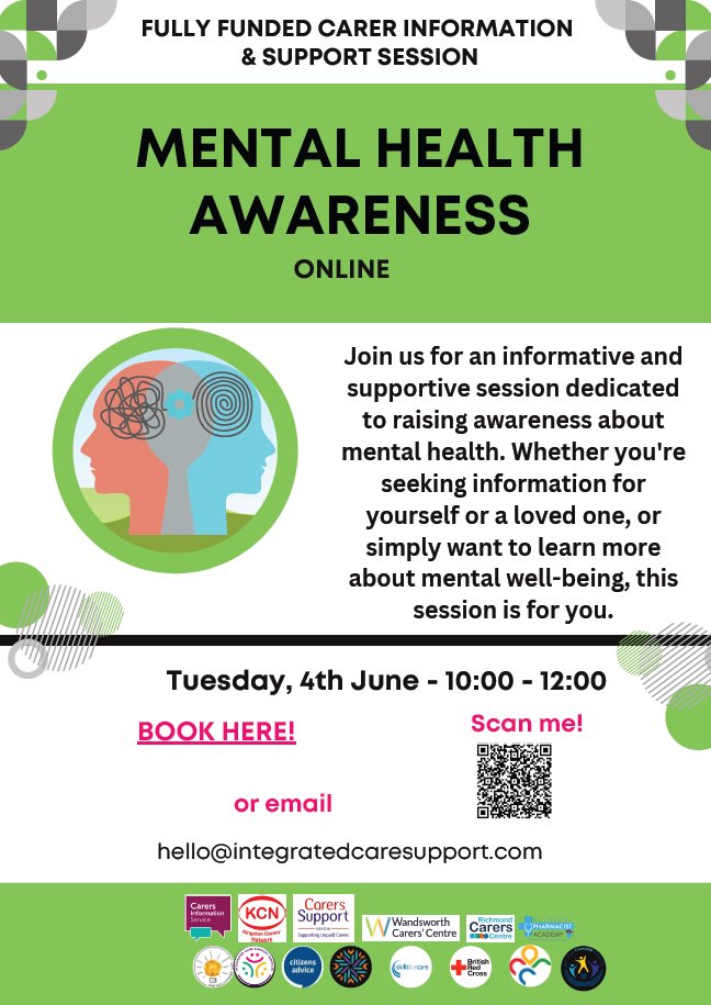 Don't miss the Mental Health Awareness Online session on 4 June 10-12. Whether you're looking for info for yourself or a loved one or just want to learn more about mental wellbeing, this is for you: aimsol.co.uk/event-details/… #MentalHealthAwarenessWeek