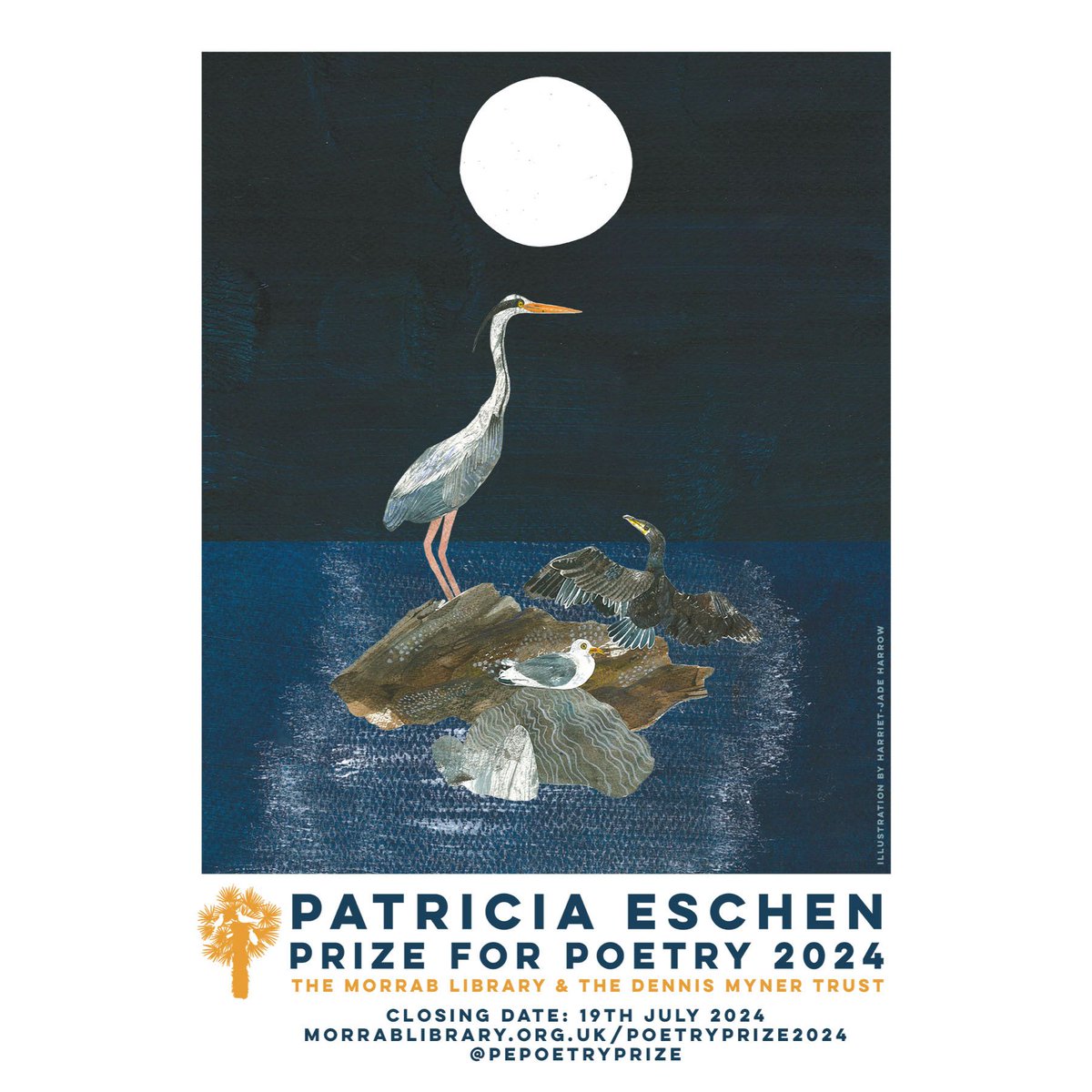 The Patricia Eschen Prize for Poetry 2024 is now open for entries! The international poetry competition will be judged by @KatrinaNaomi, with a new “Sonnet Prize” for the best poem in this form judged by Jodie Hollander. Find out more: morrablibrary.org.uk/poetryprize202… @morrablibrary